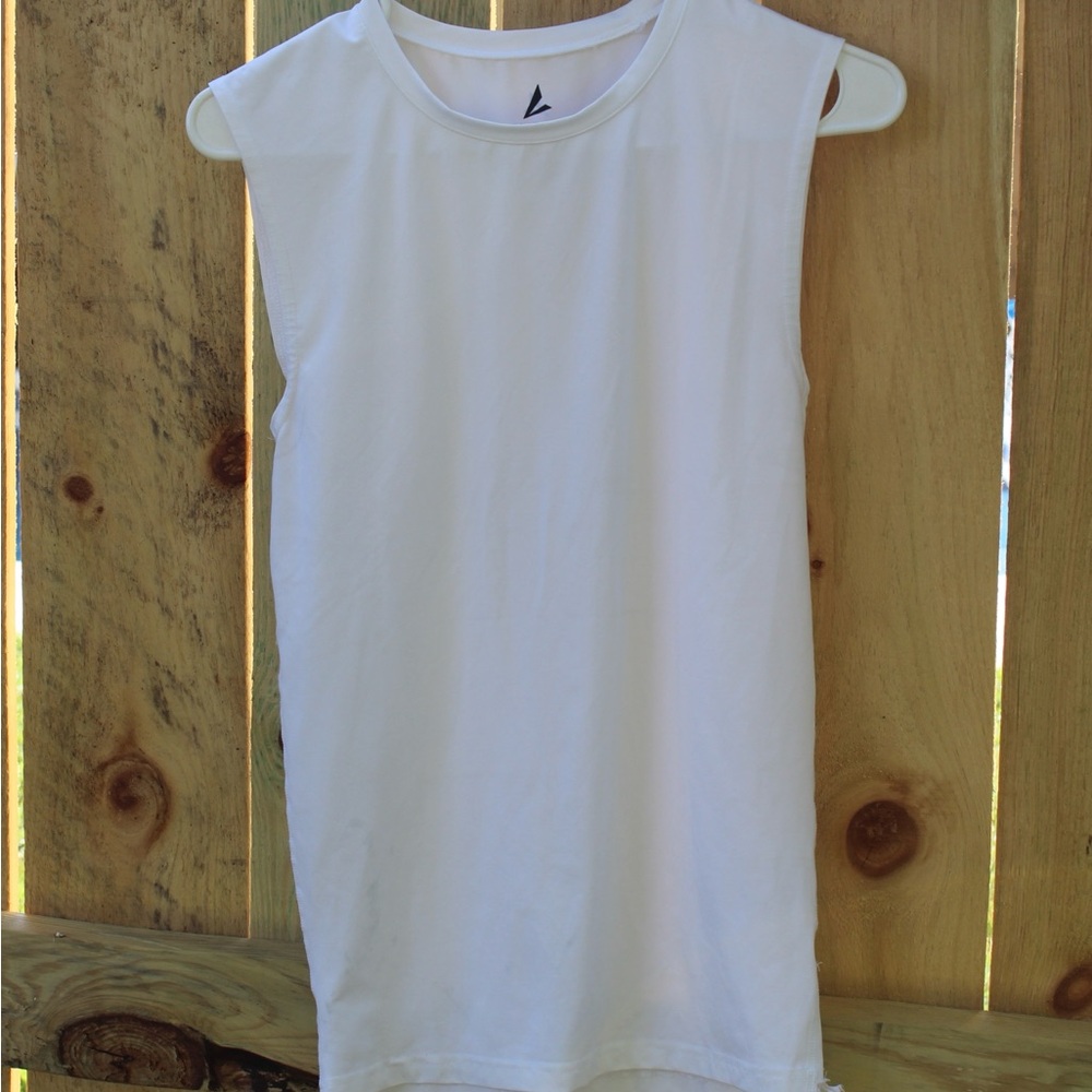 BSN Sports White Sleeveless Athletic/ Performance Apparel